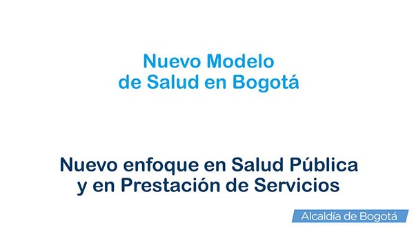 Nuevo enfoque en Salud Pública y en Prestación de Servicios