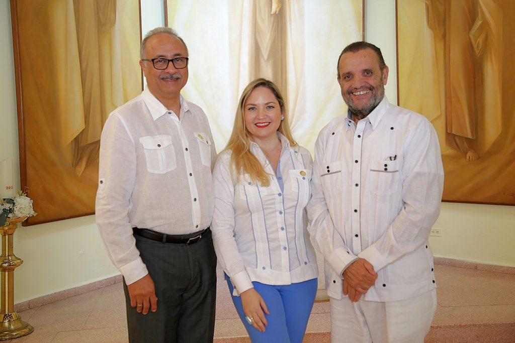 Raúl Abraham, María Teresa Gil e Hipólito Medina