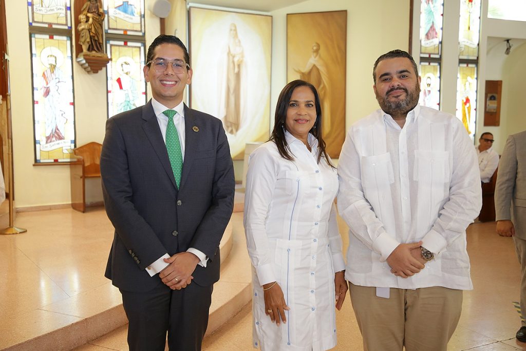 Gustavo Messina, Cehila Rodríguez y Rafael Dujarric